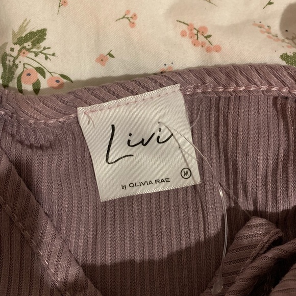 LIVI by Olivia Rae Purple Long Sleeve w/ Attached Tank - Picture 7 of 13